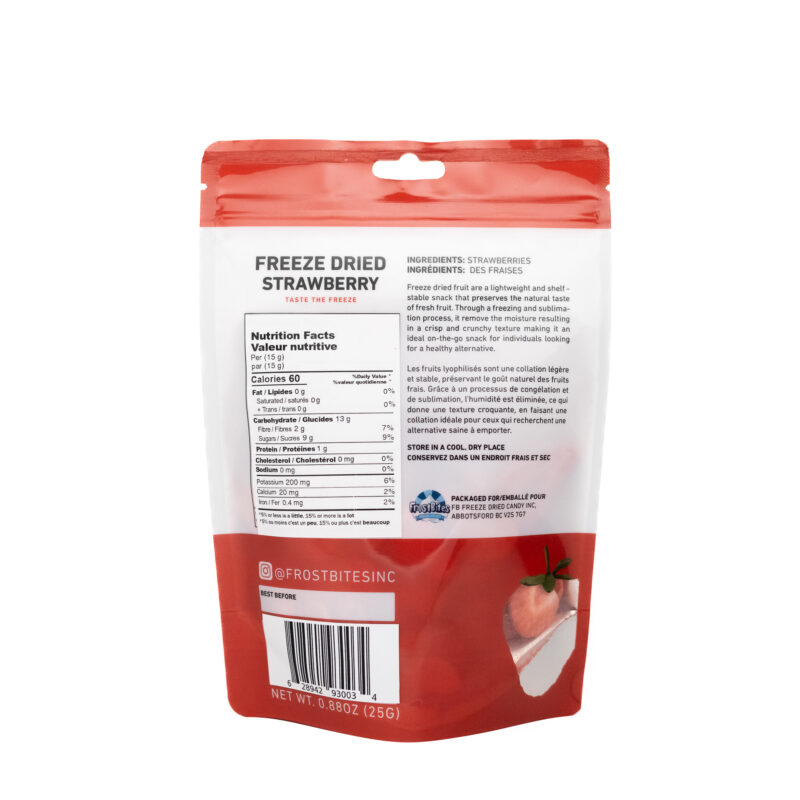 all natural freeze dried strawberries by frostbites